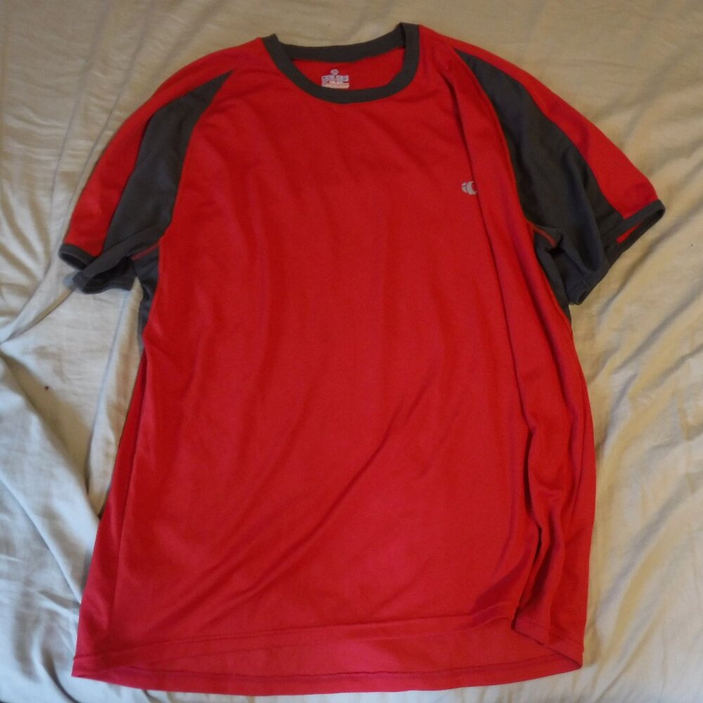 Pearl Izumi Mens XL Red Athletic Shirt Moisture Wicking